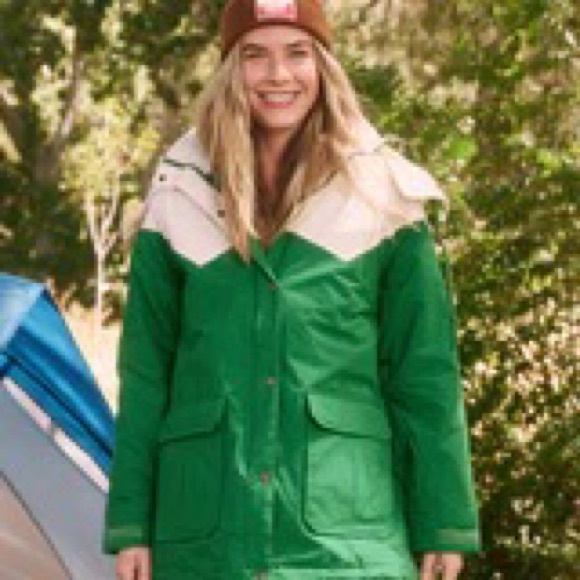 The Great. + Eddie Bauer Women’s The Hooded Parka Safari Green size XS NWT - Picture 1 of 11